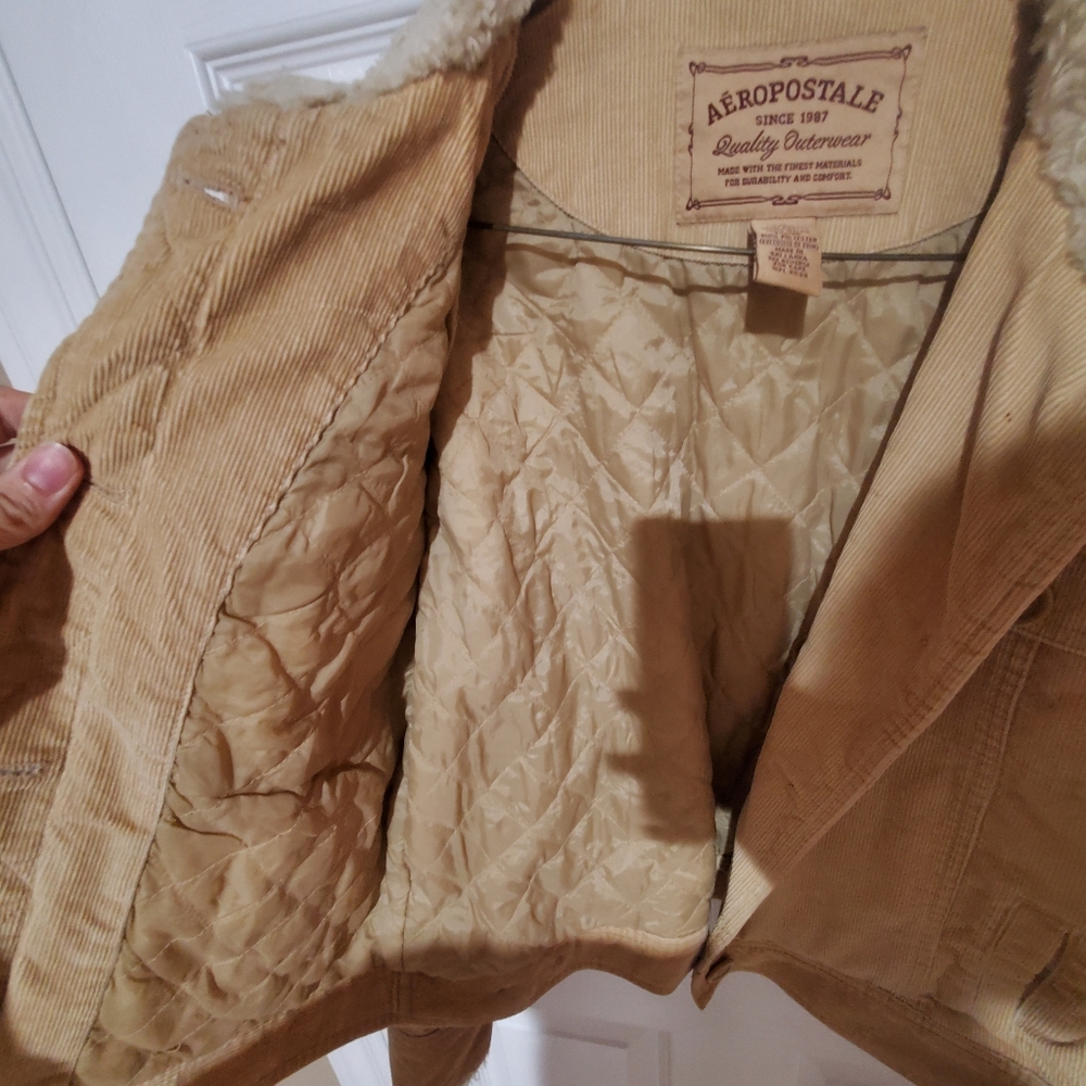 Aeropostale Corduroy Jacket with lining. - Picture 7 of 9
